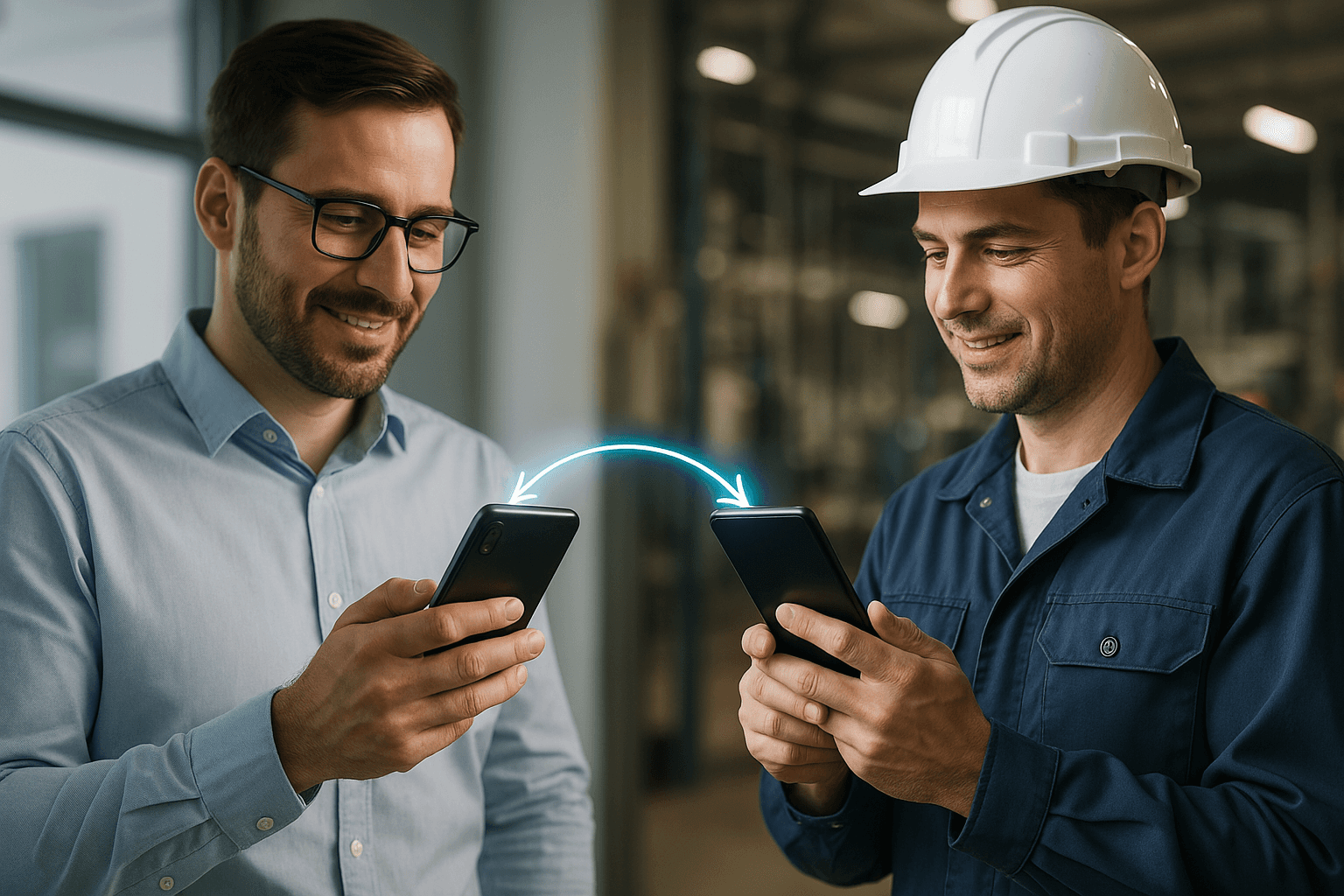 Das Kibi-Team bei der gemeinsamen Arbeit an der Mitarbeiter-Plattform im Weslink Büro in Coesfeld